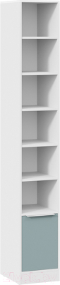 Стеллаж ТриЯ Марли (белый/серо-голубой) - фото