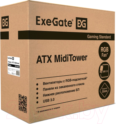 Корпус для компьютера ExeGate EVO-8243 / EX292859RUS