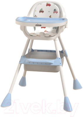 Стульчик для кормления NINO Moon (синий) - фото