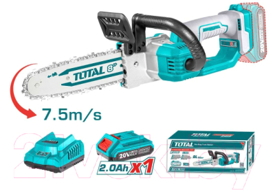 Пила цепная аккумуляторная TOTAL TGSLI20851