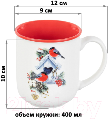 Набор кружек Elan Gallery Снегири / 880174