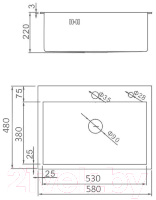Мойка кухонная Wisent WS35848B+GER013+WW405B+W302644B