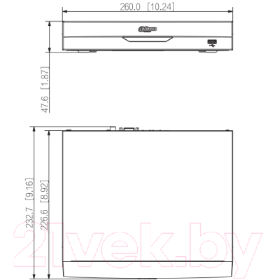Видеорегистратор наблюдения Dahua DHI-NVR2108HS-8P-I2