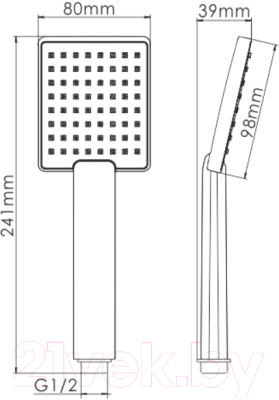 Лейка ручного душа Wasserkraft A141