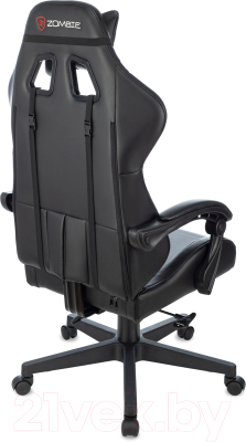 Кресло геймерское Бюрократ Zombie Game Tetra (черный/красный)