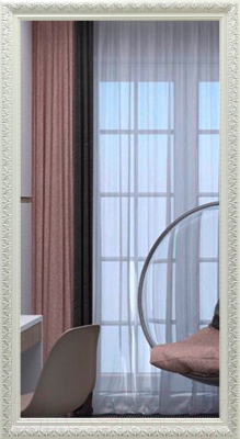 Зеркало Континент Дубай 60x110 (белый)