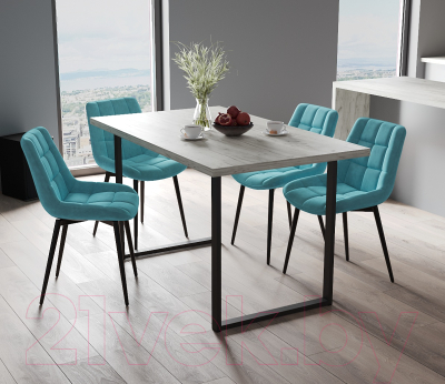 Обеденный стол Soma Tako 36 120x66 (дуб крафт белый/черный)