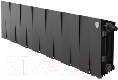 Радиатор биметаллический Royal Thermo PianoForte 200 Noir Sable VDR - фото