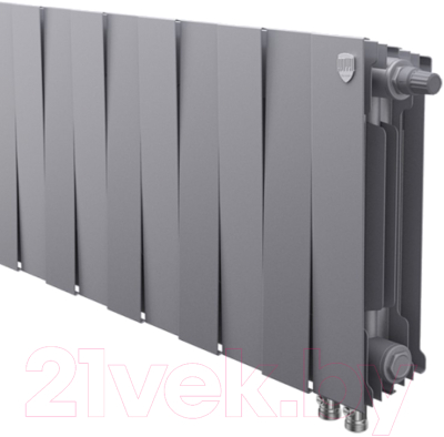Радиатор биметаллический Royal Thermo PianoForte 300 VDR Silver Satin - фото