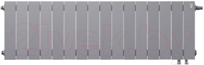 Радиатор биметаллический Royal Thermo PianoForte 300 VDR Silver Satin - фото