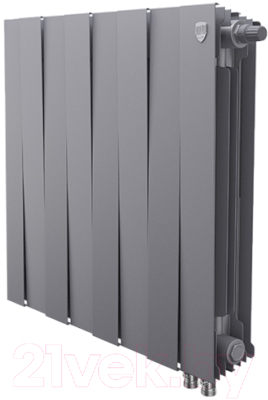 Радиатор биметаллический Royal Thermo PianoForte 500 VDR Silver Satin - фото