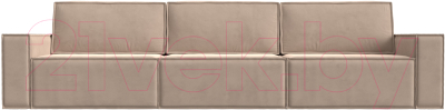 Диван Лига Диванов Куба Лонг (велюр бежевый)