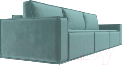 Диван Лига Диванов Куба Лонг (велюр бирюзовый)