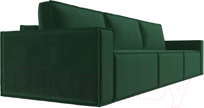 Диван Лига Диванов Куба Лонг (велюр зеленый)