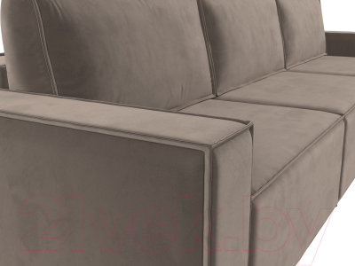 Диван Лига Диванов Куба Лонг (велюр коричневый)