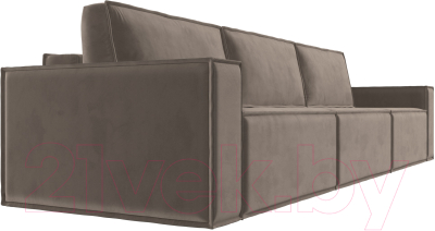 Диван Лига Диванов Куба Лонг (велюр коричневый)