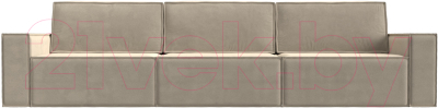 Диван Лига Диванов Куба Лонг (микровельвет бежевый)