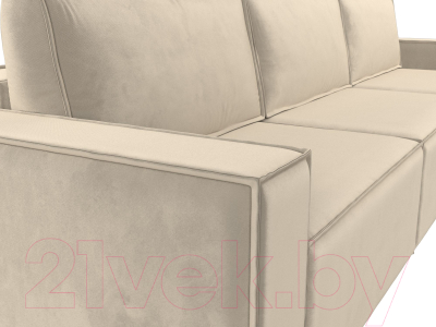 Диван Лига Диванов Куба Лонг (микровельвет бежевый)