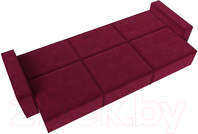 Диван Лига Диванов Куба Лонг (микровельвет бордовый)