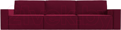 Диван Лига Диванов Куба Лонг (микровельвет бордовый)