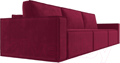 Диван Лига Диванов Куба Лонг (микровельвет бордовый)