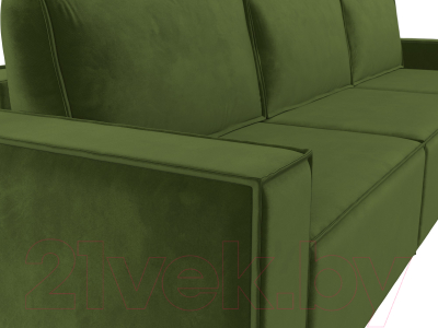 Диван Лига Диванов Куба Лонг (микровельвет зеленый)
