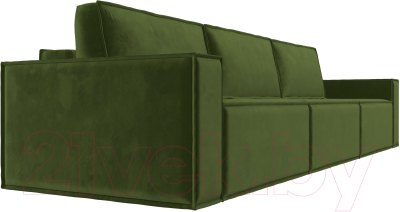 Диван Лига Диванов Куба Лонг (микровельвет зеленый)