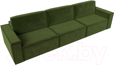 Диван Лига Диванов Куба Лонг (микровельвет зеленый)