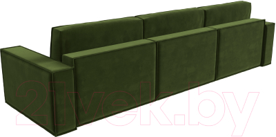 Диван Лига Диванов Куба Лонг (микровельвет зеленый)