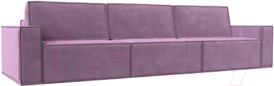 Диван Лига Диванов Куба Лонг (микровельвет сиреневый) - фото