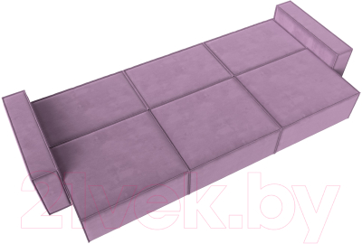 Диван Лига Диванов Куба Лонг (микровельвет сиреневый)