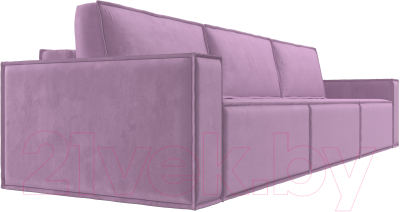 Диван Лига Диванов Куба Лонг (микровельвет сиреневый)