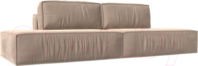 Диван Лига Диванов Прага Лофт (велюр бежевый) - фото
