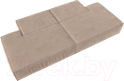 Диван Лига Диванов Прага Лофт (велюр бежевый)