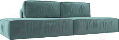 Диван Лига Диванов Прага Лофт (велюр бирюзовый) - фото