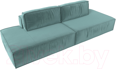 Диван Лига Диванов Прага Лофт (велюр бирюзовый)