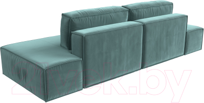 Диван Лига Диванов Прага Лофт (велюр бирюзовый)