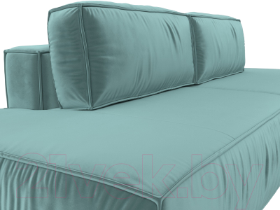 Диван Лига Диванов Прага Лофт (велюр бирюзовый)