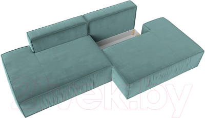 Диван Лига Диванов Прага Лофт (велюр бирюзовый)