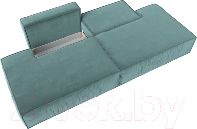 Диван Лига Диванов Прага Лофт (велюр бирюзовый)