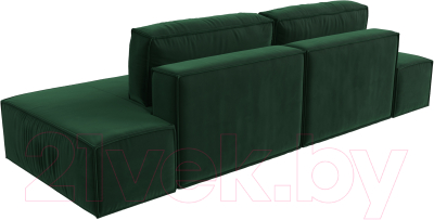Диван Лига Диванов Прага Лофт (велюр зеленый)