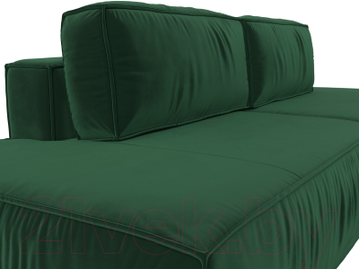 Диван Лига Диванов Прага Лофт (велюр зеленый)