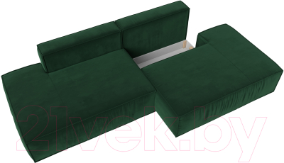 Диван Лига Диванов Прага Лофт (велюр зеленый)