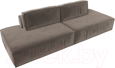 Диван Лига Диванов Прага Лофт (велюр коричневый)