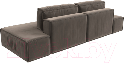 Диван Лига Диванов Прага Лофт (велюр коричневый)