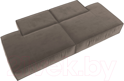 Диван Лига Диванов Прага Лофт (велюр коричневый)