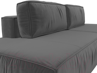 Диван Лига Диванов Прага Лофт (велюр серый)