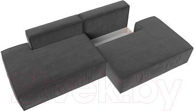 Диван Лига Диванов Прага Лофт (велюр серый)