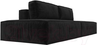 Диван Лига Диванов Прага Лофт (велюр черный)