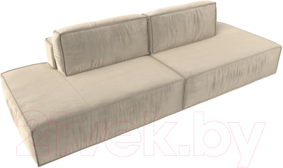 Диван Лига Диванов Прага Лофт (микровельвет бежевый)